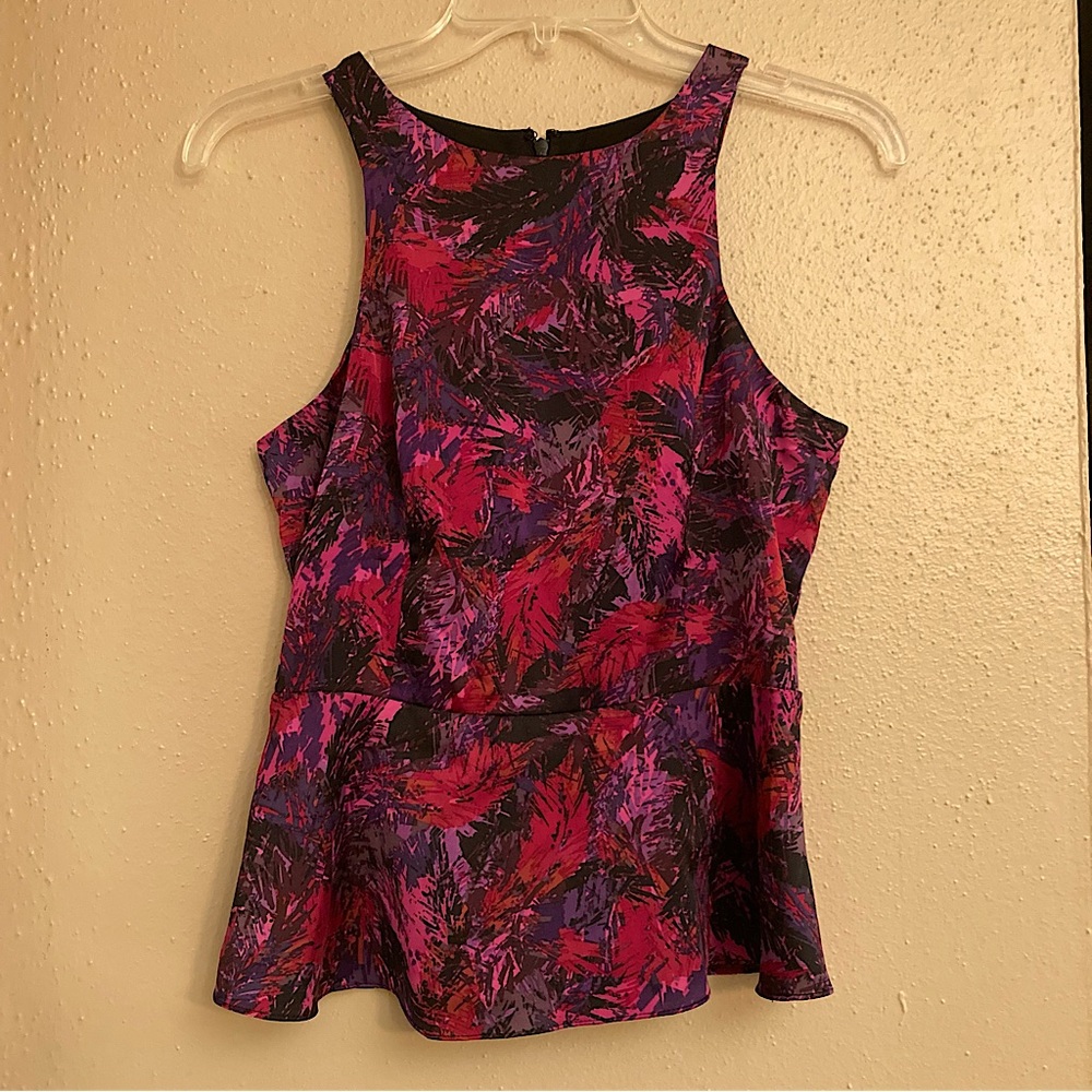 Feather Peplum Top